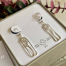 Load image into Gallery viewer, "Hallerbos" Sterling Silver Tree Drop Earrings by Pika & Bear