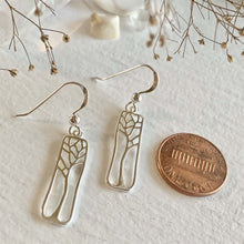 Load image into Gallery viewer, "Hallerbos" Sterling Silver Tree Drop Earrings by Pika & Bear