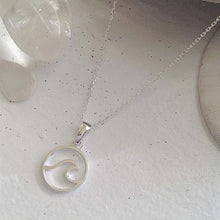 Load image into Gallery viewer, "Tofino" Breaking Wave Pendant Necklace in Sterling Silver by Pika & Bear