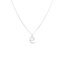 Load image into Gallery viewer, Laughing Sparrow: Alphabet Letter Argentium Silver Necklace