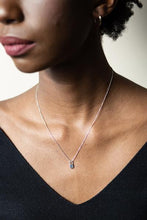 Load image into Gallery viewer, XO Lock Pendant Necklace Sterling Silver by Laughing Sparrow: