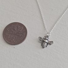 Load image into Gallery viewer, Sterling Silver Honey Bee Necklace