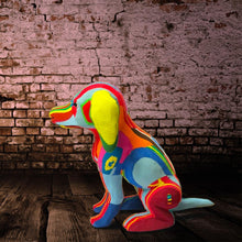 Load image into Gallery viewer, Dog Medium Flip Flop Sculpture by Ocean Sole