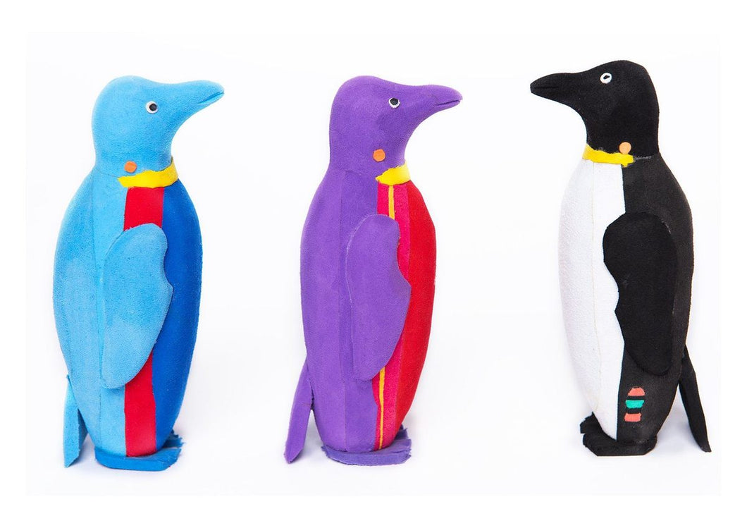 Penguin Flip Flop Small Sculpture by Ocean Sole