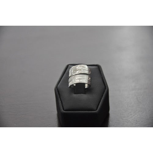 Sterling Silver wrap rings handmade by indigenous artist Vincent Henson