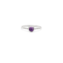 Load image into Gallery viewer, 5mm Amethyst Gemstone Ring by Laughing Sparrow
