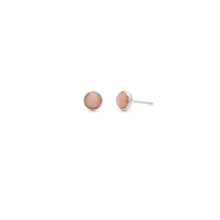 Load image into Gallery viewer, 5mm pink opal Gemstone Studs by Laughing Sparrow
