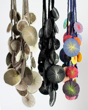 Load image into Gallery viewer, Platillos Recycled Textile Necklace by Beyond Threads
