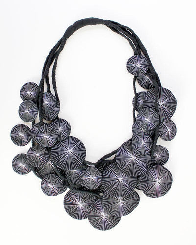 Platillos Recycled Textile Necklace by Beyond Threads