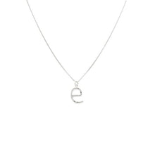 Load image into Gallery viewer, Laughing Sparrow: Alphabet Letter Argentium Silver Necklace
