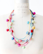 Load image into Gallery viewer, Fiorella Recycled Textile Necklace Beyond Threads
