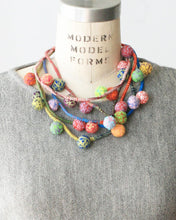 Load image into Gallery viewer, Fiorella Recycled Textile Necklace Beyond Threads
