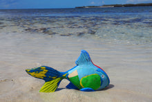 Load image into Gallery viewer, Reef Fish Medium  Flip Flop Sculpture by Ocean Sole
