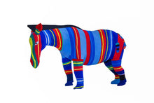 Load image into Gallery viewer, Zebra Flip Flop small Sculpture by Ocean Sole
