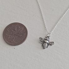 Load image into Gallery viewer, Sterling Silver Honey Bee Necklace
