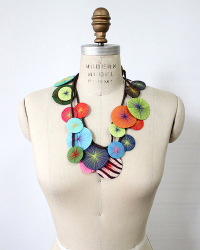 Beyond Threads: Platillos Wrap Necklace
