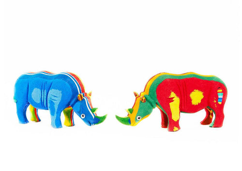 Rhino Flip Flop Small Sculpture by Ocean Sole