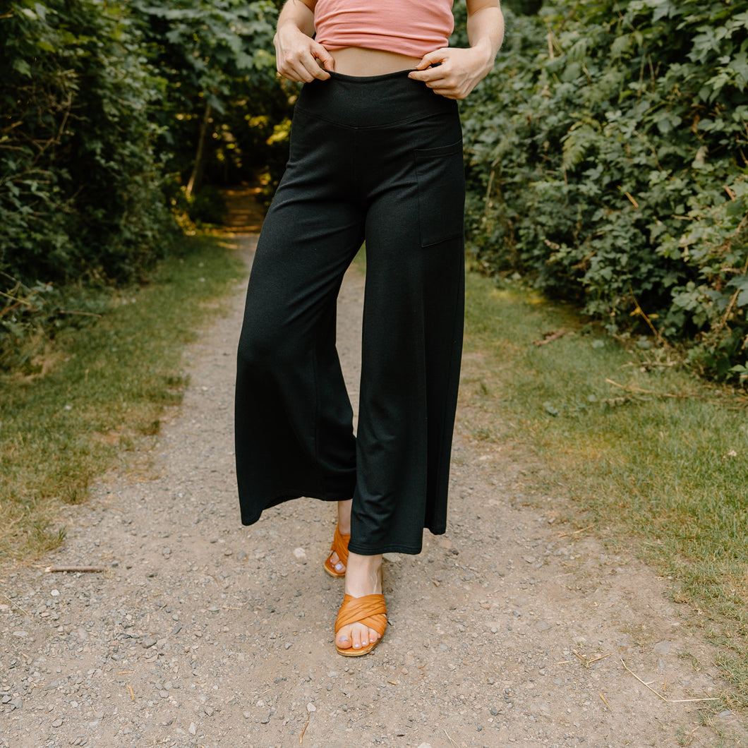 Bamboo French Terry Palazzo Pant Gilmour Clothing