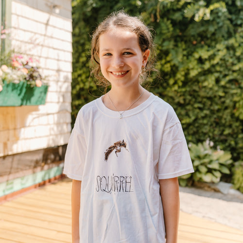 White Squirrel Kids Tee
