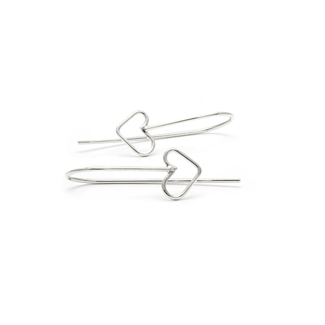 Laughing Sparrow: Heart Earrings